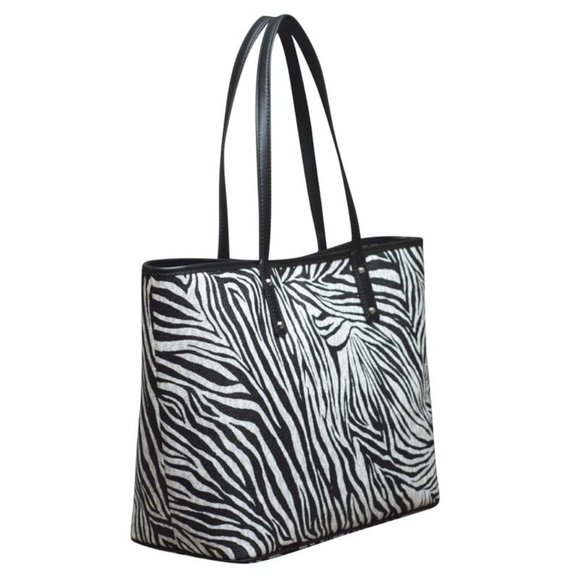 Michael Kors Large Carter Open Tote in Bright White - Picture 2 of 2